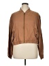 Ann Taylor LOFT 100% Lyocell Solid Brown Jacket Size XL - photo 1