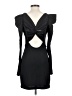 BCBGMAXAZRIA 100% Polyester Solid Black Cocktail Dress Size XS - photo 2