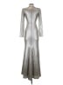 Eliza J Metallic Silver Cocktail Dress Size 2 - photo 2