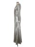 Eliza J Metallic Silver Cocktail Dress Size 2 - photo 5