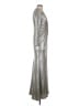 Eliza J Metallic Silver Cocktail Dress Size 2 - photo 4