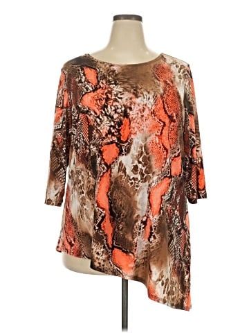 Women With Control 3/4 Sleeve Blouse (view 1)