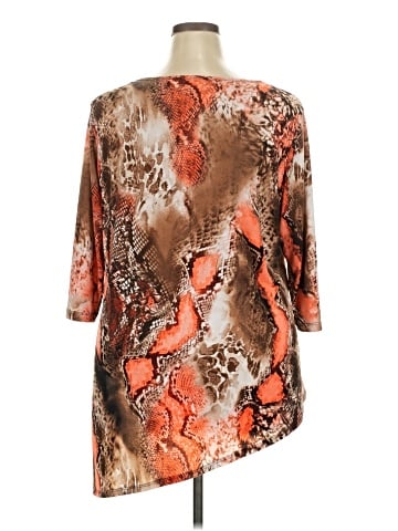 Women With Control 3/4 Sleeve Blouse (view 2)