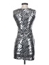Aqua Metallic Silver Cocktail Dress Size S - photo 2