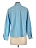 Foxcroft Stripes Blue Long Sleeve Button-Down Shirt Size 12 (petite) - photo 2