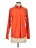 Athleta Solid Orange Long Sleeve Button-Down Shirt Size XS - photo 1
