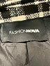 Fashion Nova Plaid Ivory Coat Size L - photo 6