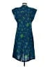 Lesley Evers Print Blue Casual Dress Size S - photo 2