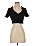 Zara Black Short Sleeve Top Size S - photo 1