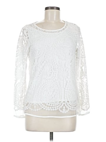 Joan Vass Long Sleeve Blouse (view 1)