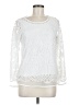 Joan Vass 100% Nylon Ivory Long Sleeve Blouse Size M - photo 1