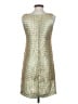 Tabitha 100% Polyester Metallic Gold Cocktail Dress Size 2 - photo 2
