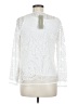 Joan Vass 100% Nylon Ivory Long Sleeve Blouse Size M - photo 2
