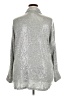 Ruby Rd. Metallic Silver Long Sleeve Button-Down Shirt Size 2X - photo 2