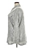 Ruby Rd. Metallic Silver Long Sleeve Button-Down Shirt Size 2X - photo 5
