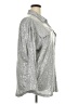 Ruby Rd. Metallic Silver Long Sleeve Button-Down Shirt Size 2X - photo 4