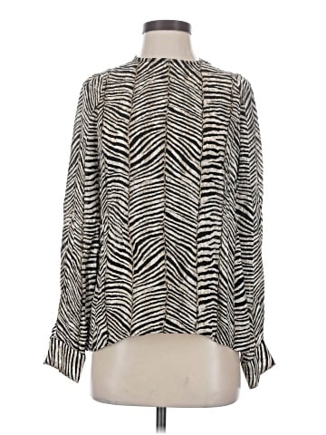 Carlisle Long Sleeve Silk Top (view 1)