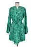 Maison Jules 100% Polyester Paisley Green Casual Dress Size M - photo 1
