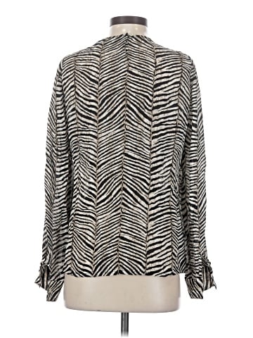 Carlisle Long Sleeve Silk Top (view 2)