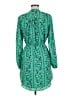 Maison Jules 100% Polyester Paisley Green Casual Dress Size M - photo 2
