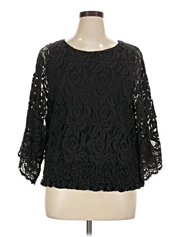 Lauren Michelle 3/4 Sleeve Blouse (view 1)