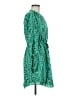 Maison Jules 100% Polyester Paisley Green Casual Dress Size M - photo 4