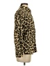 Zara 100% Cotton Animal Print Brown Long Sleeve Blouse Size S - photo 4