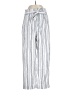 Madewell Stripes Silver Linen Pants Size 2 - photo 1