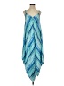 Tommy Bahama 100% Polyester Chevron-herringbone Blue Casual Dress Size Sm - Med - photo 1