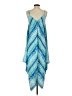 Tommy Bahama 100% Polyester Chevron-herringbone Blue Casual Dress Size Sm - Med - photo 2