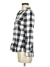 Old Navy Checkered-gingham Gray Long Sleeve Button-Down Shirt Size M - photo 5