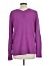 Halogen 100% Cashmere Purple Cashmere Pullover Sweater Size L - photo 2