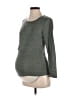 Bearsland Gray Long Sleeve Top Size Sm Maternity - photo 1