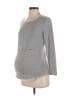 Bearsland Gray Long Sleeve Top Size Sm Maternity - photo 1