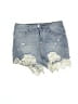 Almost Famous Blue Denim Shorts Size 3 - photo 1
