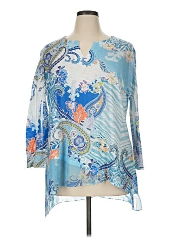Jess & Jane 3/4 Sleeve Blouse (view 1)
