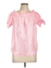 J.Crew 100% Silk Pink Short Sleeve Silk Top Size 10 (tall) - photo 1