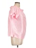J.Crew 100% Silk Pink Short Sleeve Silk Top Size 10 (tall) - photo 4