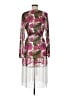 Boston Proper 100% Polyester Pink Kimono Size M - photo 2