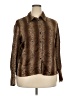 Conrad C 100% Polyester Animal Print Brown Long Sleeve Blouse Size 18 - photo 1