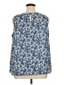 Monday Fun Blue Sleeveless Blouse Size 2X - photo 2