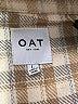 OAT 100% Polyester Plaid Tan Fleece Size L - photo 6