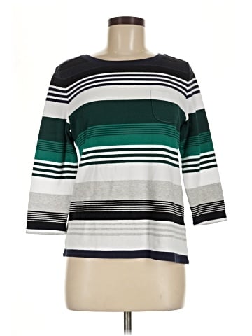 Karen Scott Sport 3/4 Sleeve Top (view 1)