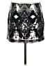 Express Graphic Silver Casual Skirt Size S - photo 1