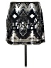 Express Graphic Silver Casual Skirt Size S - photo 2