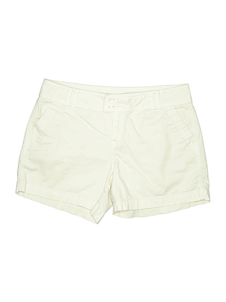 Pre-owned Maurices Khaki Shorts In Ivory