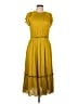 Current Air 100% Polyester Yellow Casual Dress Size L - photo 1
