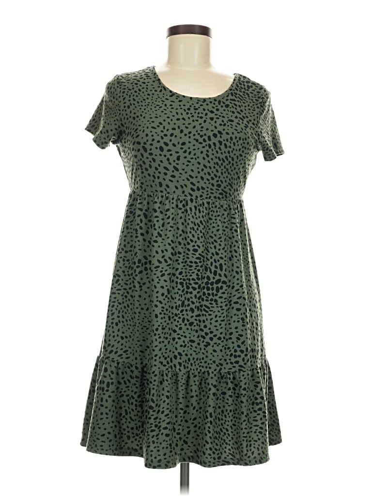 Pre-owned Pink Rose Casual Dress In Green