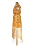 MSK 100% Polyester Floral Yellow Casual Dress Size XL - photo 5