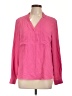 Nine West 100% Polyester Pink Long Sleeve Blouse Size L - photo 1